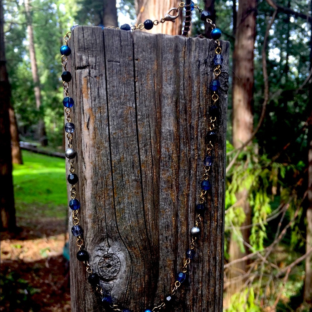 Shades of blue bundle necklaces and earrings - Picture 8 of 10